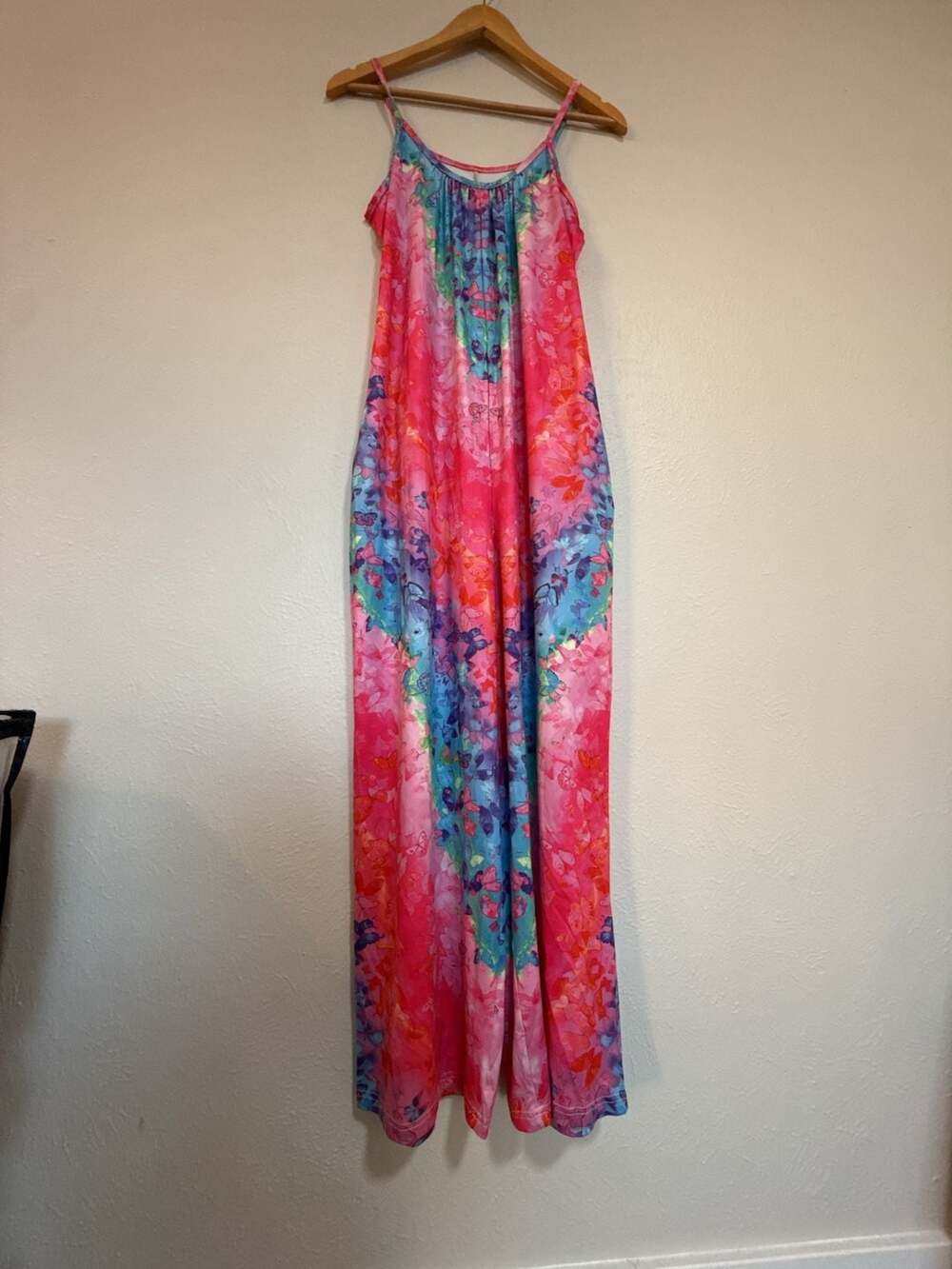 Ranee's Butterfly Print Maxi Jumpsuit with Pockets